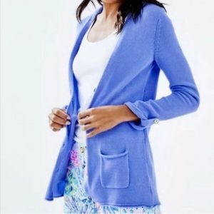 EUC Lilly Pulitzer XXS Cornet Cardigan in Blue Peri